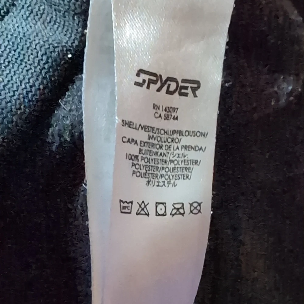 Spyder ladies core sweater black full zip jacket size medium - Picture 12 of 12